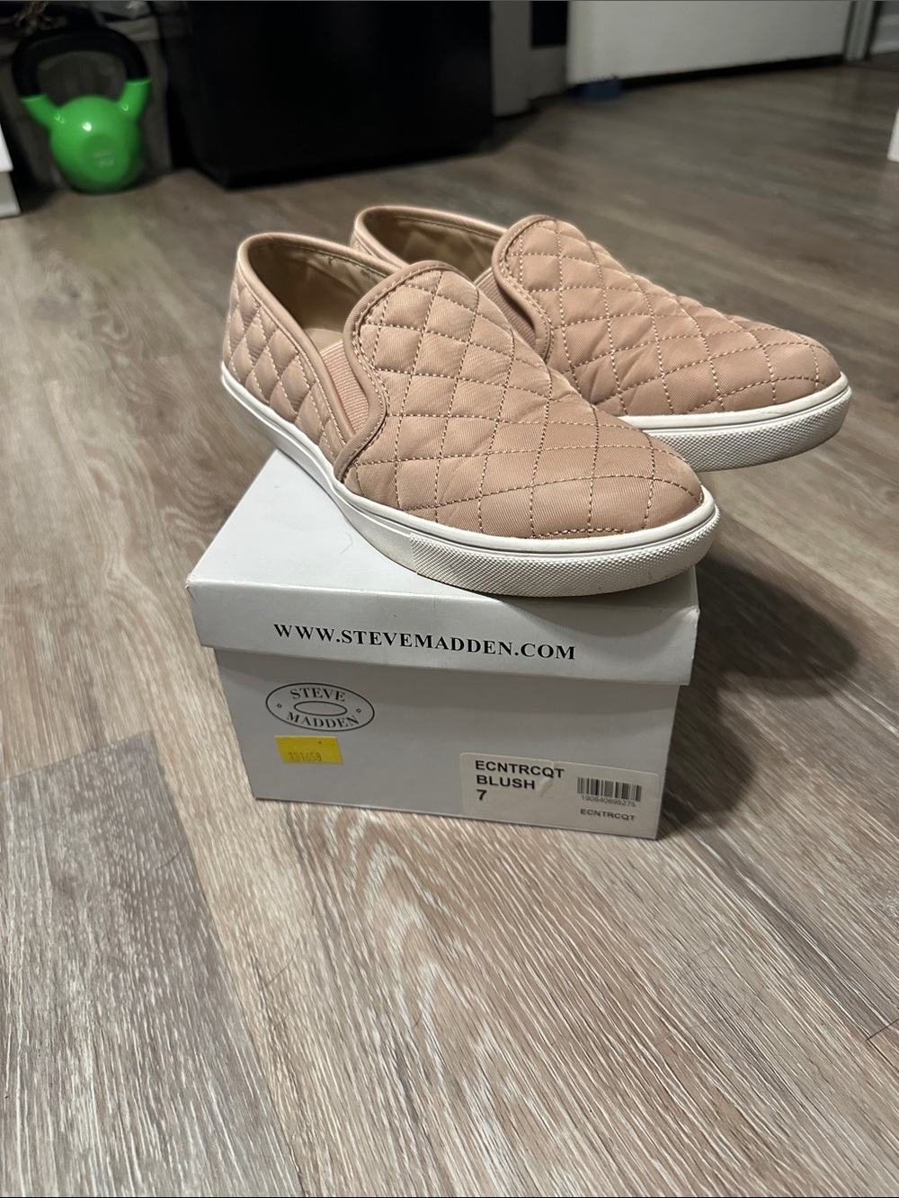 Steve Madden Quilted Blush Slip-On Sneakers